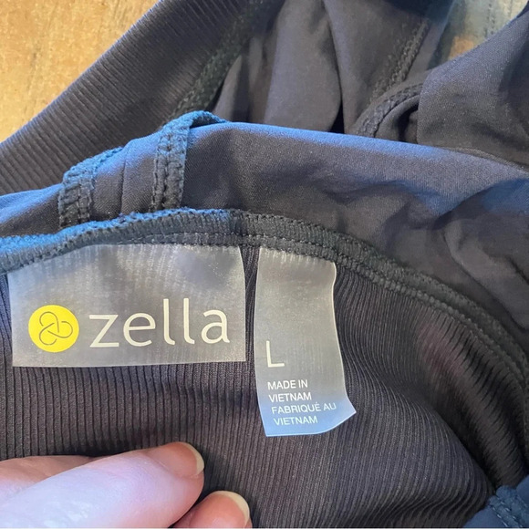 NWT Zella OSR PURSUIT SLEEVELESS CROP JUMPSUIT IN NAVY INDIA INK, Large - Picture 12 of 16